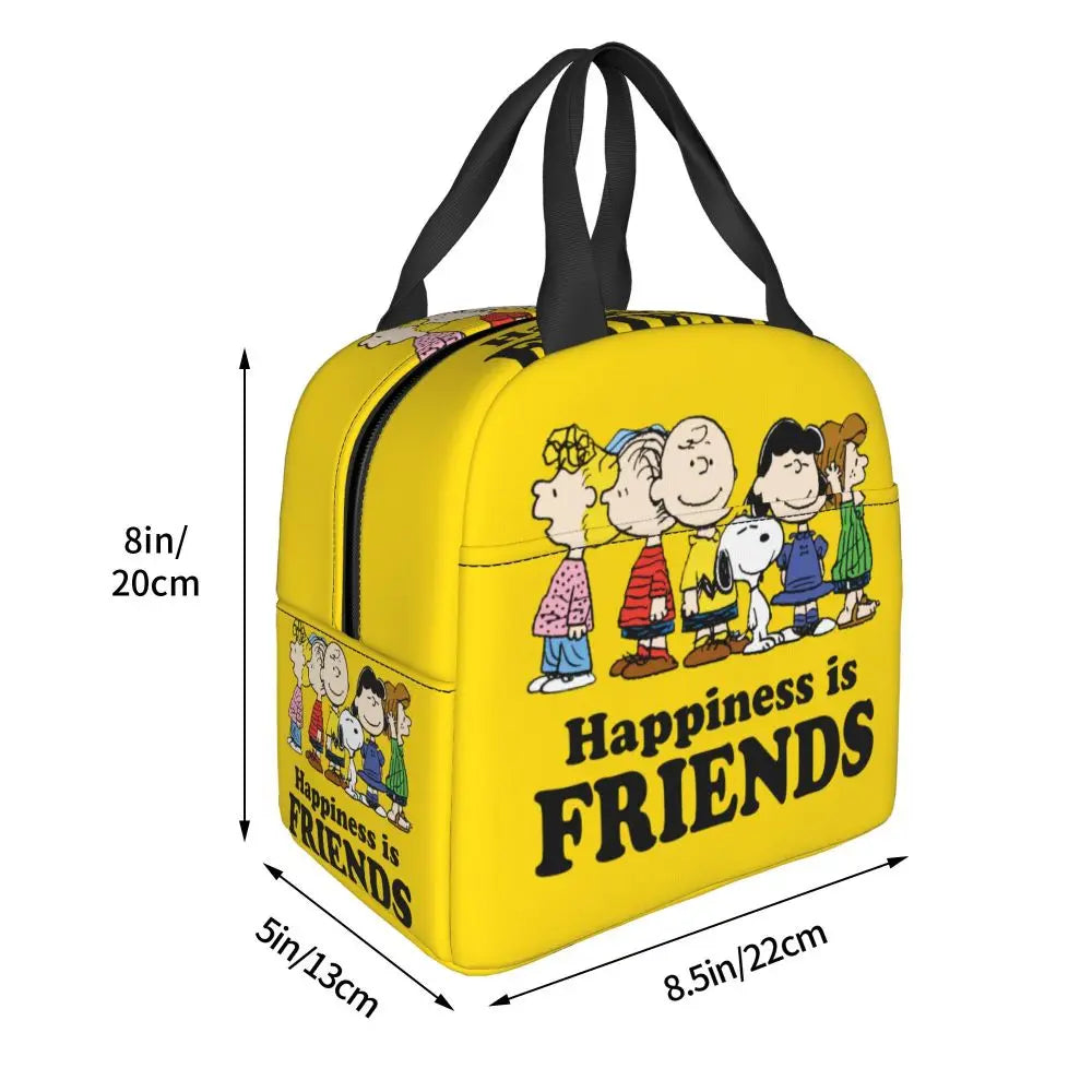 Snoopy Backpack Halloween Insulated Lunch Bag 22x20x13cm
