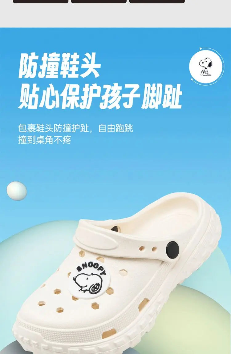 Cartoon Crocs Anti Slip Snoopy Shoes