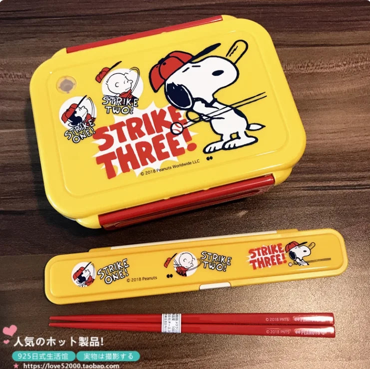 Stainless Steel Bento Box 2 Tier 500ml Snoopy Luch Box