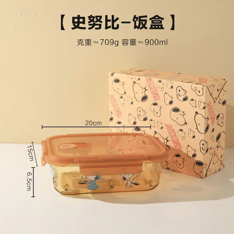 Snoopy Multi Layer Lunch Box Thermal Snoopy Luch Box