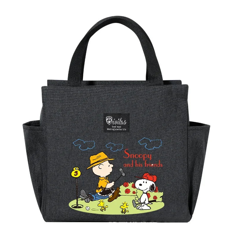Snoopy Backpack Insulated Lunch Bag Bento Pack Ice Pack