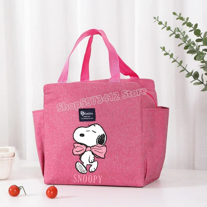 Snoopy Backpack Insulated Lunch Bag Bento Pack Ice Pack