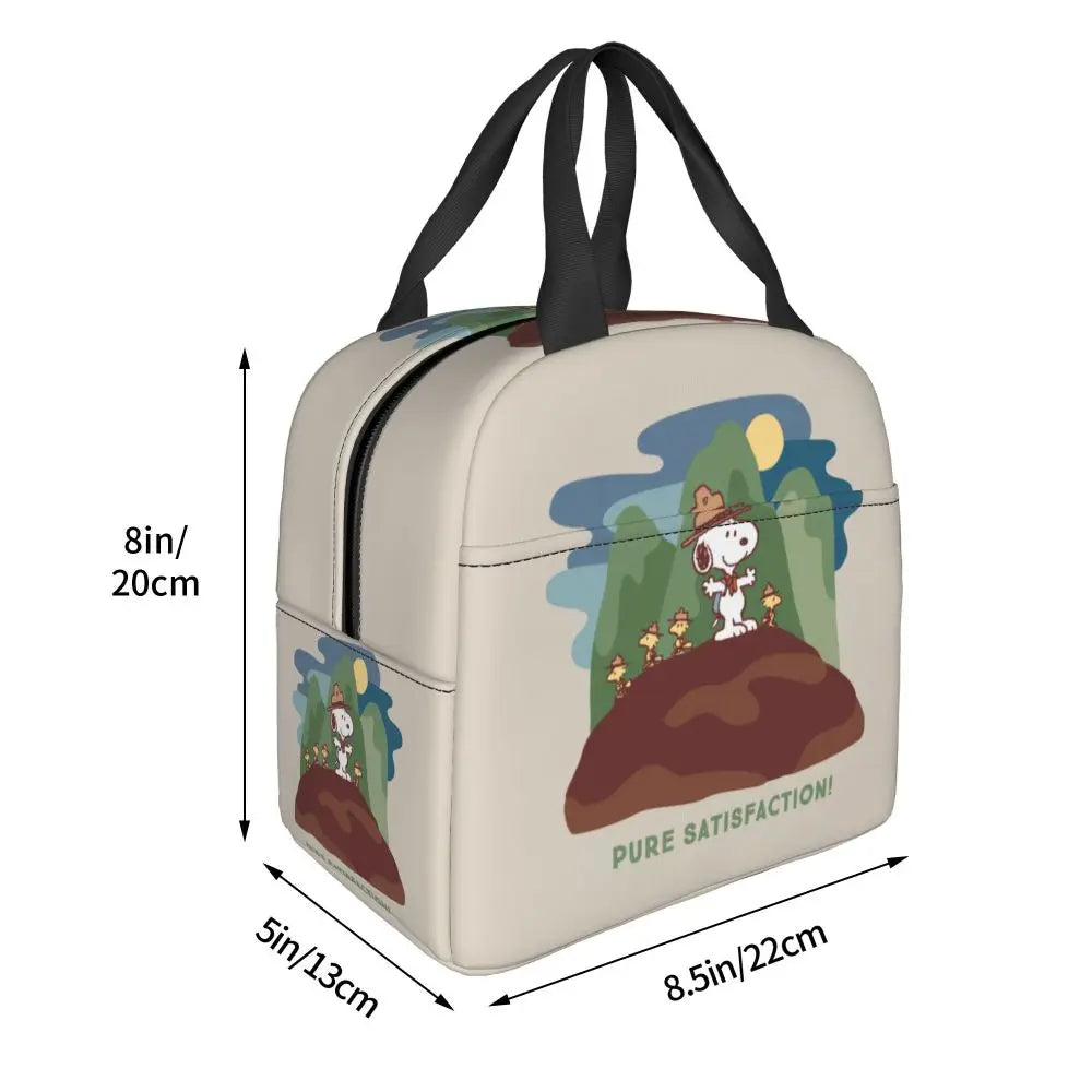 Snoopy Backpack Halloween Insulated Lunch Bag 22x20x13cm