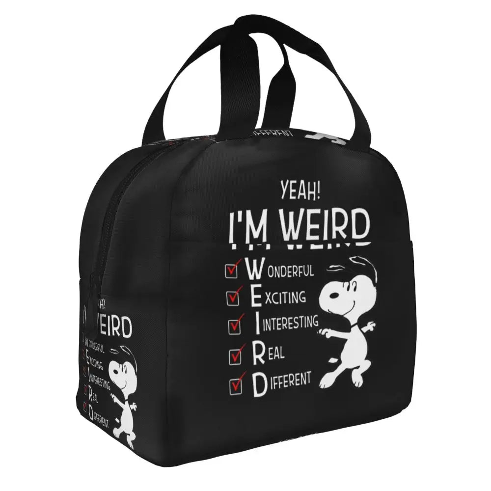 Snoopy Backpack Halloween Insulated Lunch Bag 22x20x13cm