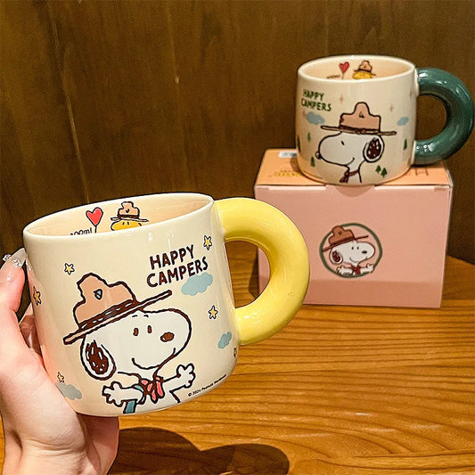 460ML Graduation Ceramic Mug Snoopy Cup