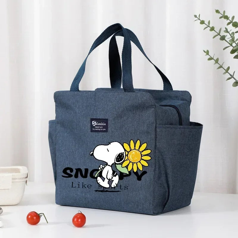 Snoopy Backpack Insulated Lunch Bag Bento Pack Ice Pack