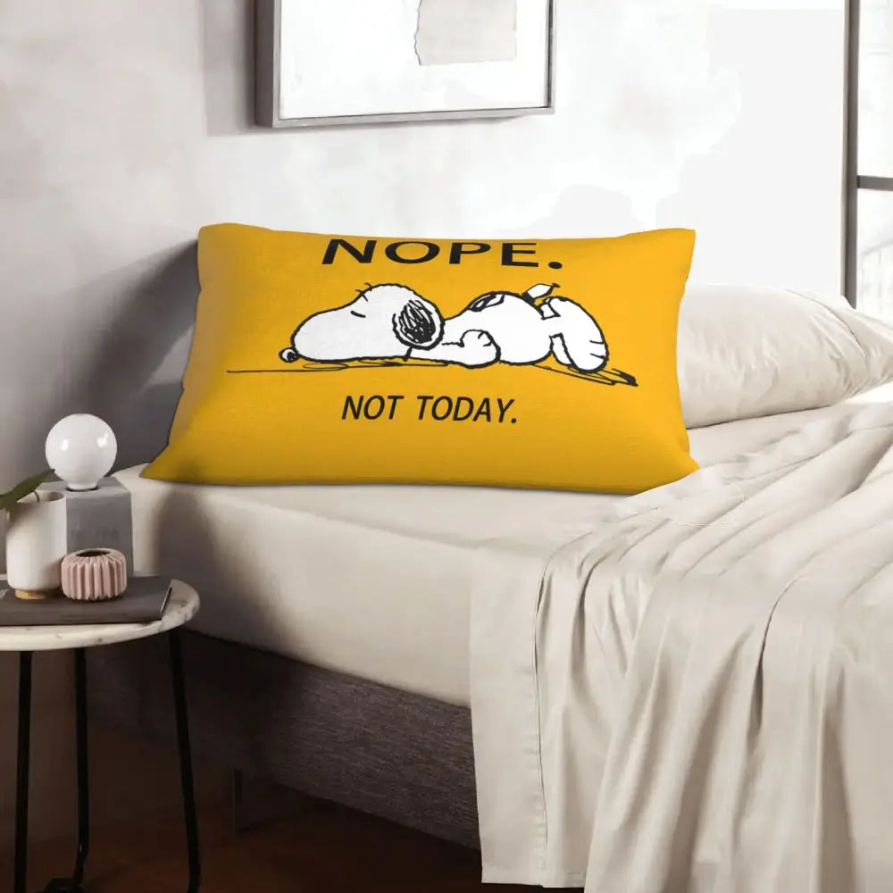 Cute Pillowcase 18in Square Red Snoopy Pillow