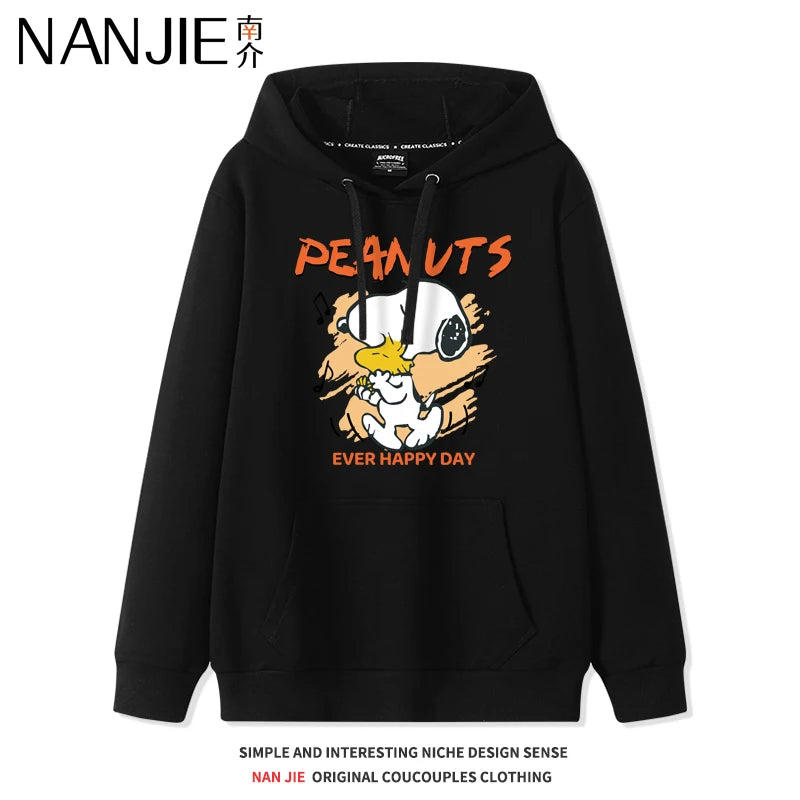 Velvet Hooded Sweatshirt Snoopy Stuffed Sweatshirt