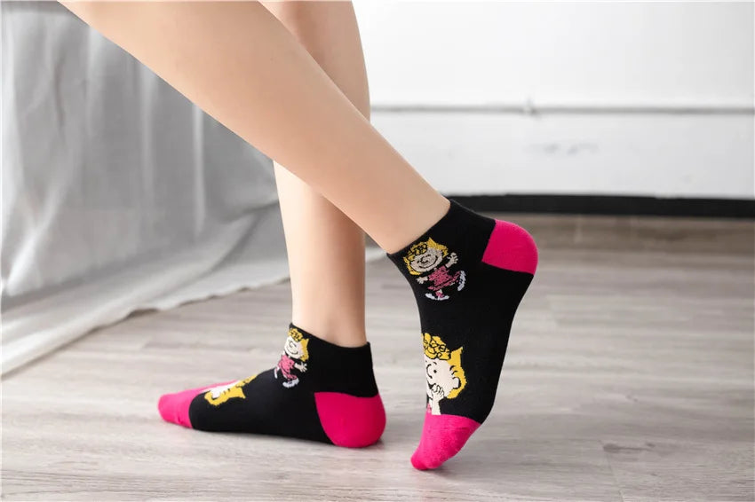 Low Tube Socks Women Men Cute Snoopy Socks