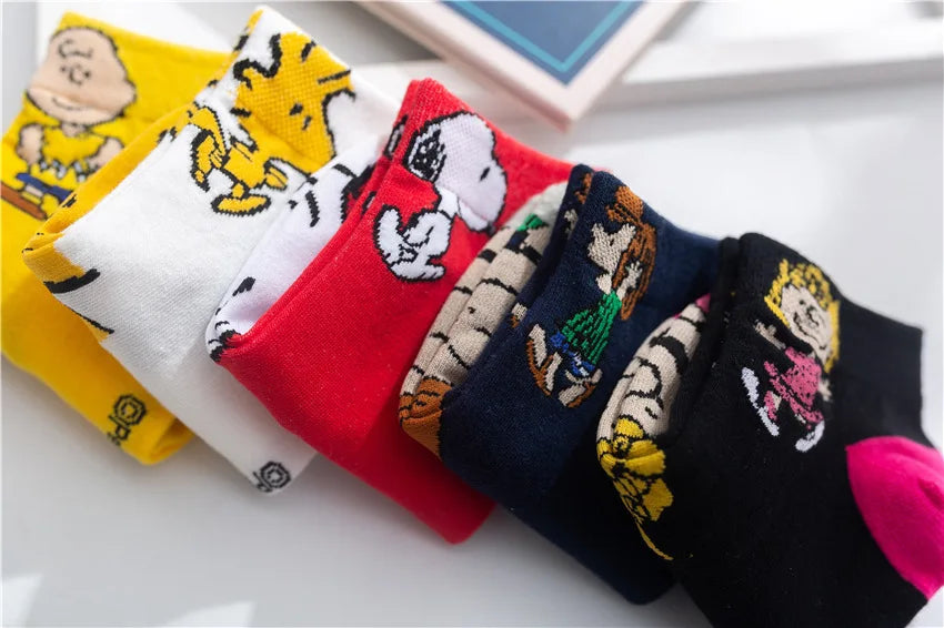 Low Tube Socks Women Men Cute Snoopy Socks