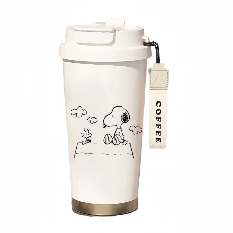 500ml Thermos Bottle Portable Snoopy Cup