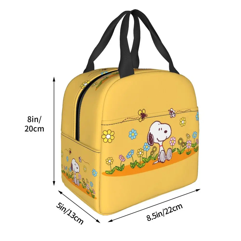 Snoopy Backpack Halloween Insulated Lunch Bag 22x20x13cm
