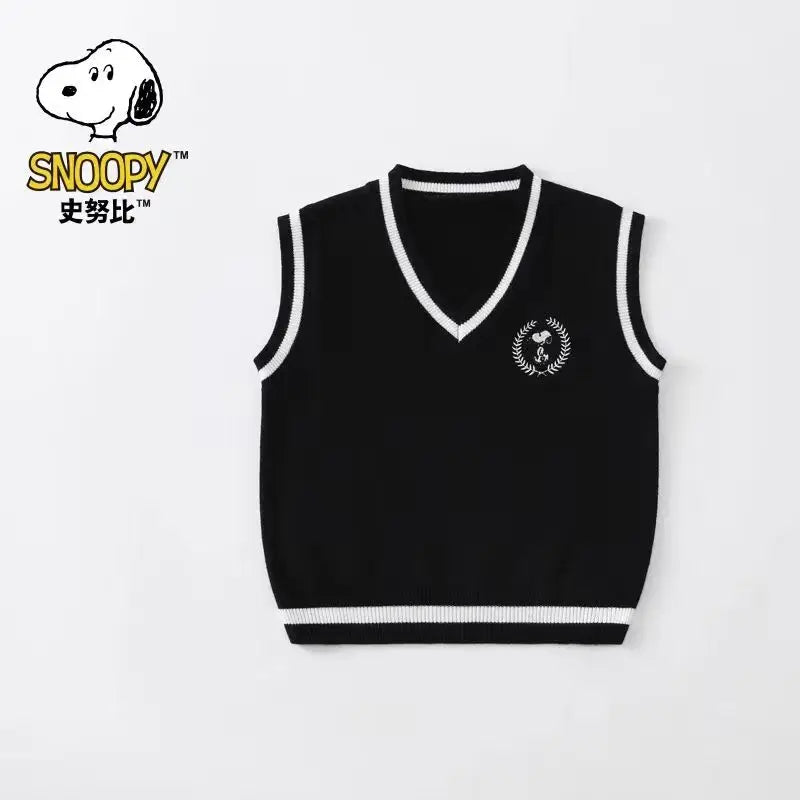 Snoopy Cartoon Student Vest Knit Snoopy Stuffed Sweatshirt