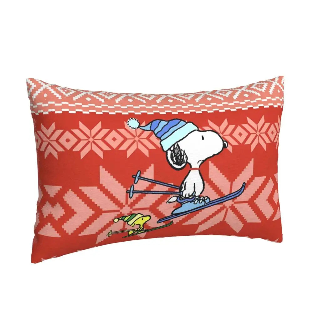 Cute Pillowcase 18in Square Red Snoopy Pillow
