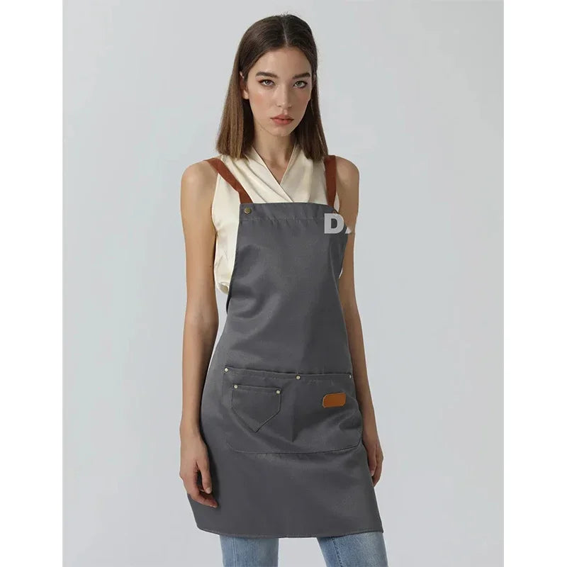 Snoopys Kitchen Apron Waterproof Ladies Men Home Apron Wipeable Oil Resistant Baking Barbecue Restaurant Cafe Aprons Kawaii Gift