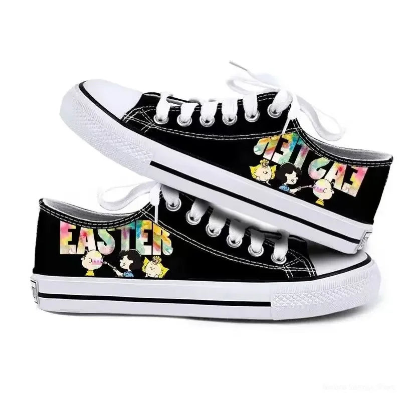 Womens Casual Low Sneakers Non Slip Lightweight Snoopy Shoes