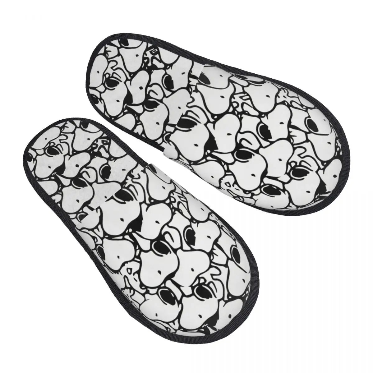 Memory Foam Pattern Slippers Faux Fur Snoopy Slippers