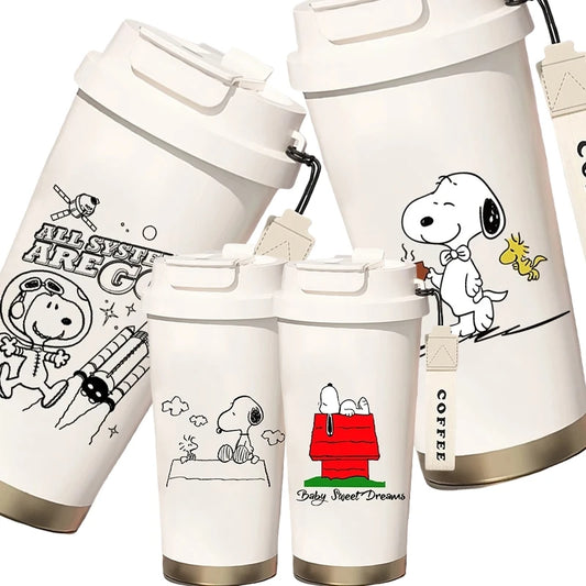 500ml Thermos Bottle Portable Snoopy Cup