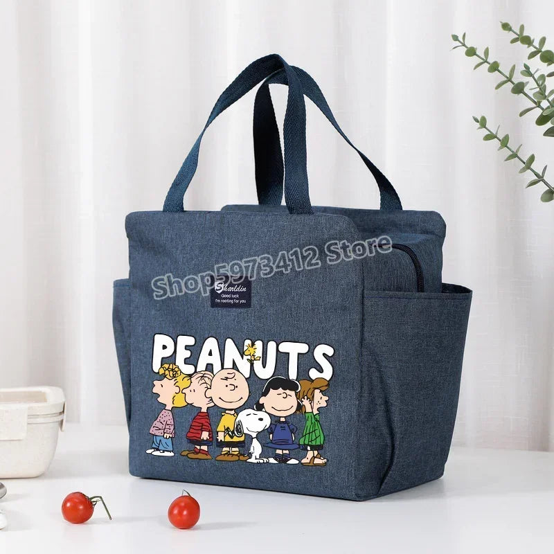 Snoopy Backpack Insulated Lunch Bag Bento Pack Ice Pack