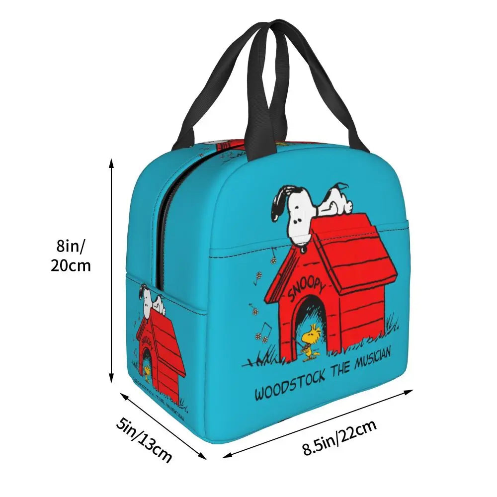 Snoopy Backpack Halloween Insulated Lunch Bag 22x20x13cm