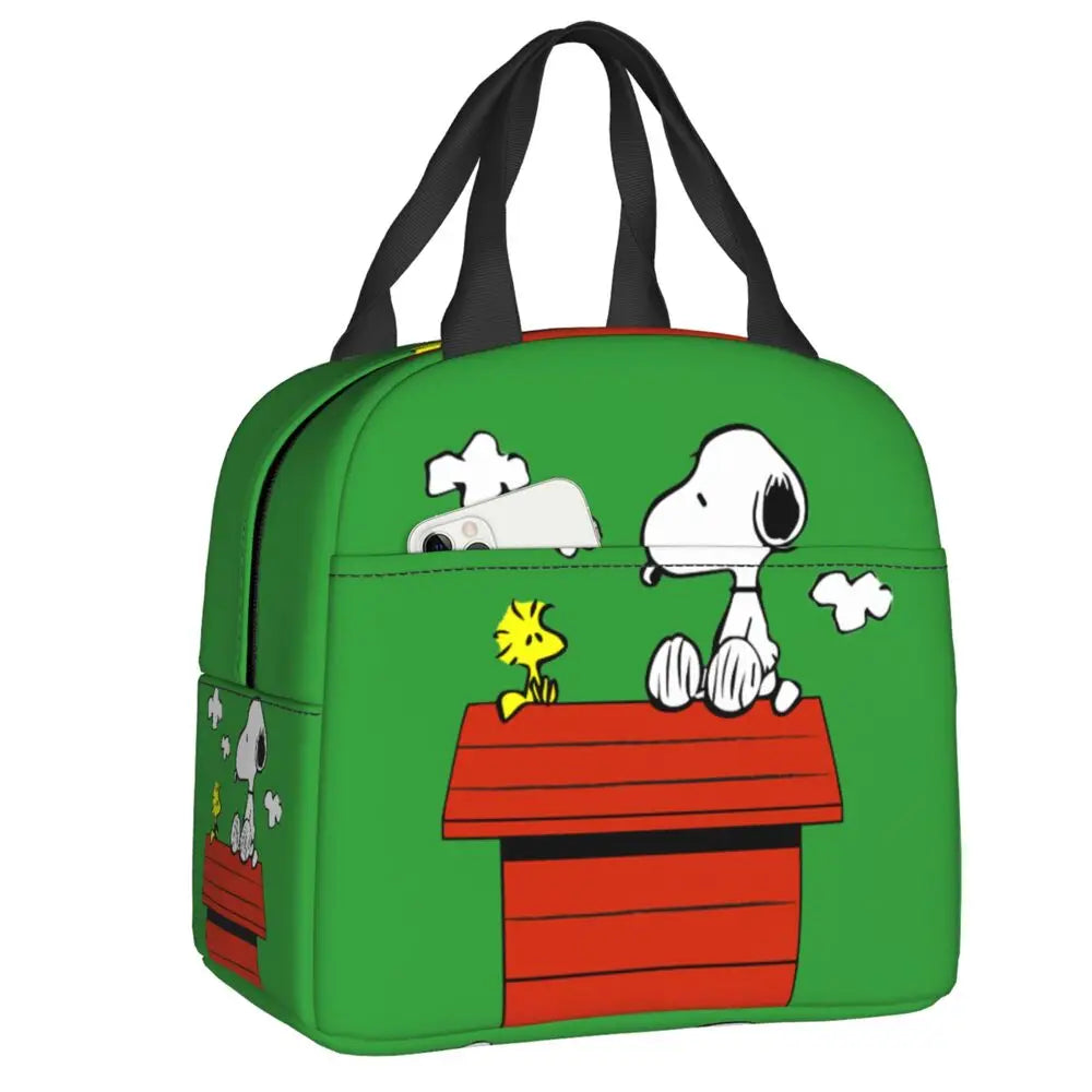 Snoopy Backpack Halloween Insulated Lunch Bag 22x20x13cm