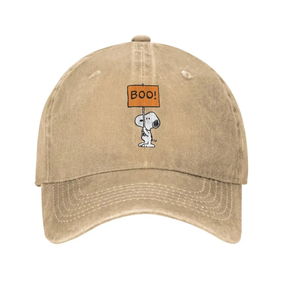 Vintage Peanuts Distressed Denim Baseball Snoopy Hat