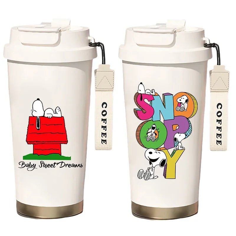 500ml Thermos Bottle Portable Snoopy Cup