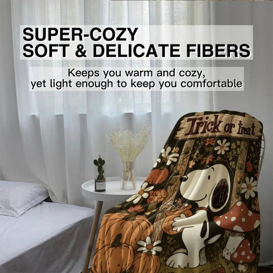 Halloween Snoopy Flannel Blanket HMT11 Snoopy Blanket