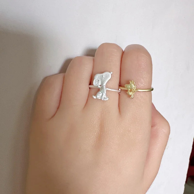 Adjustable Snoopy Alloy Ring