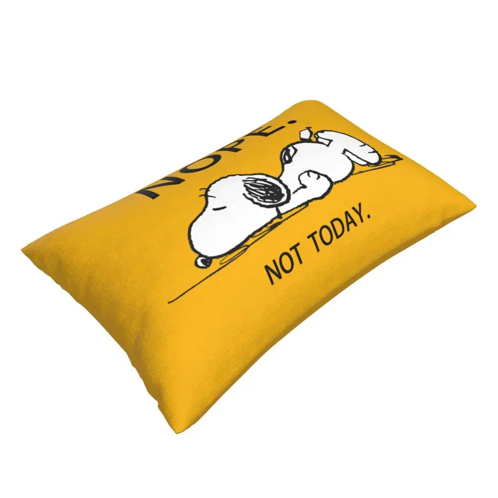 Cute Pillowcase 18in Square Red Snoopy Pillow