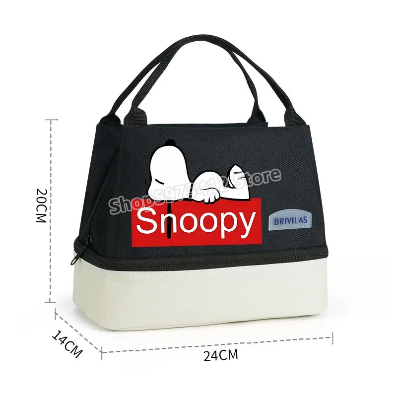 Snoopy Backpack Large Capacity Lunch Bags Insulated Cooler