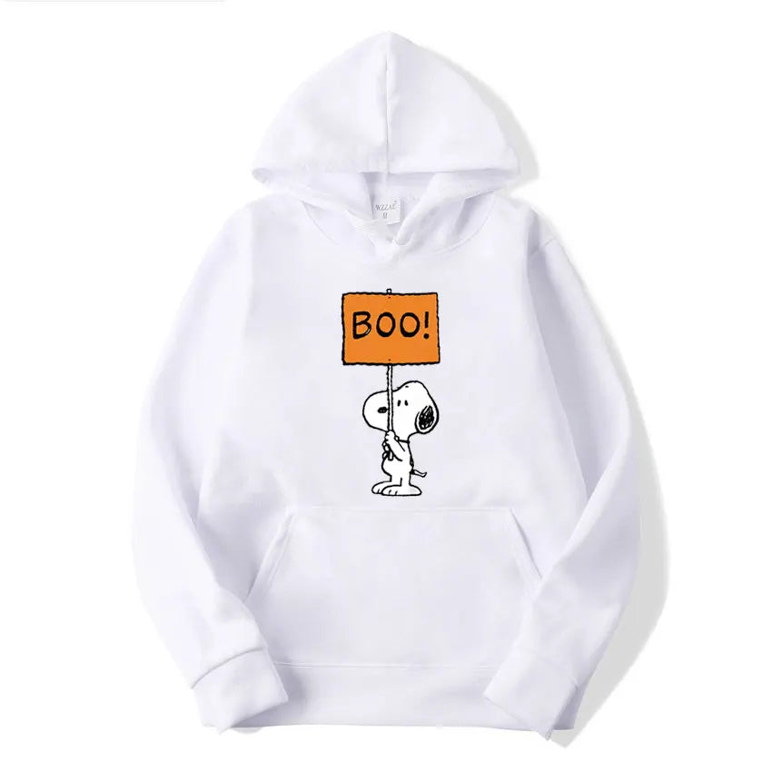 Hooded Boo Hoodie Casual Snoopy Hoodie