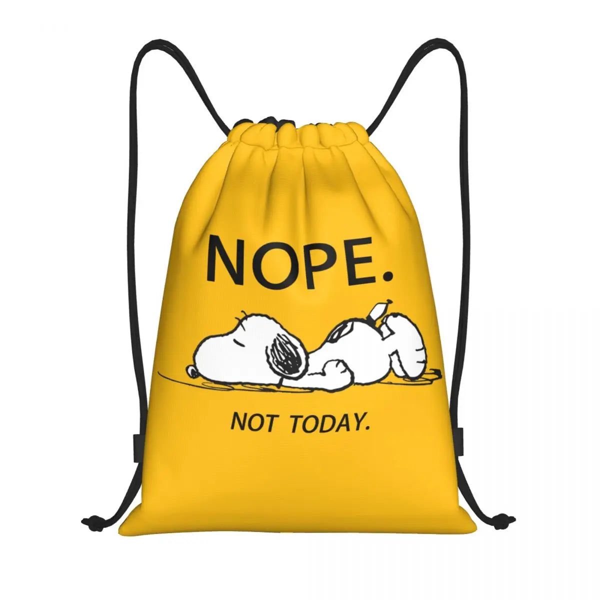 Snoopy Backpack Drawstring Sack Christmas Polyester