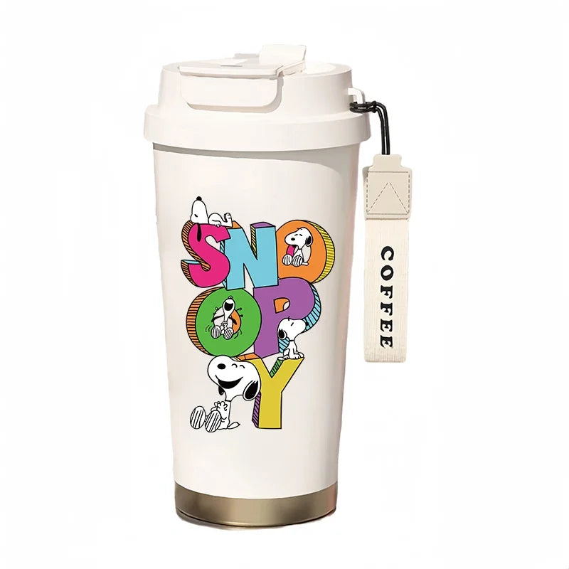 500ml Thermos Bottle Portable Snoopy Cup