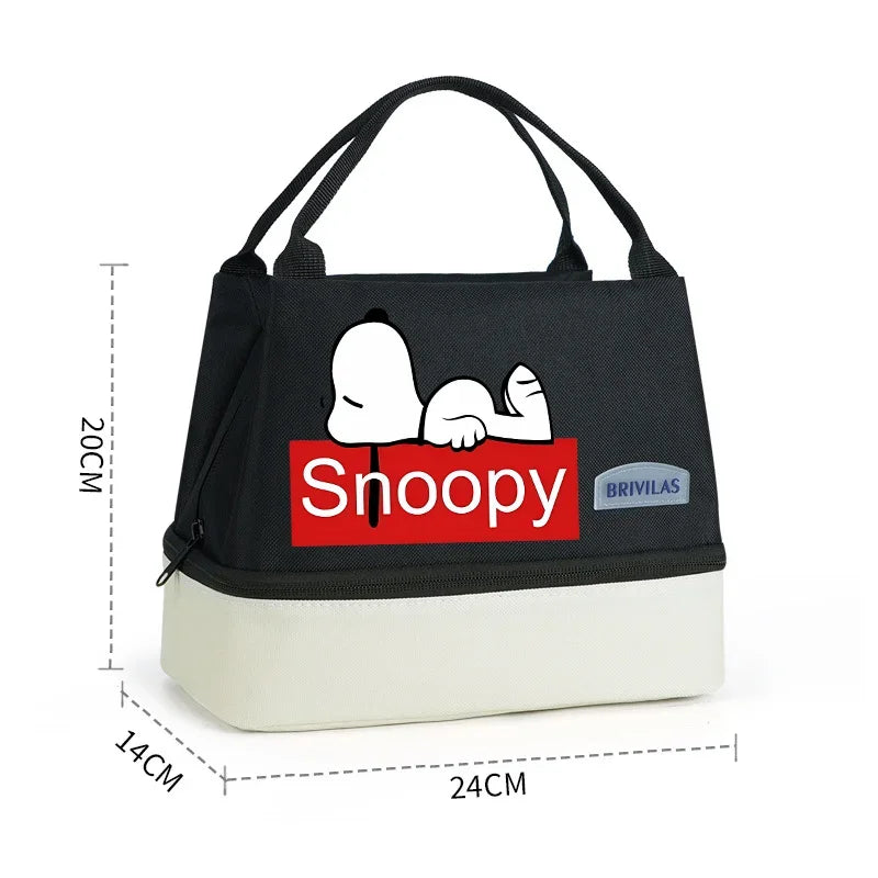 Snoopy Backpack Large Capacity Lunch Bags Insulated Cooler