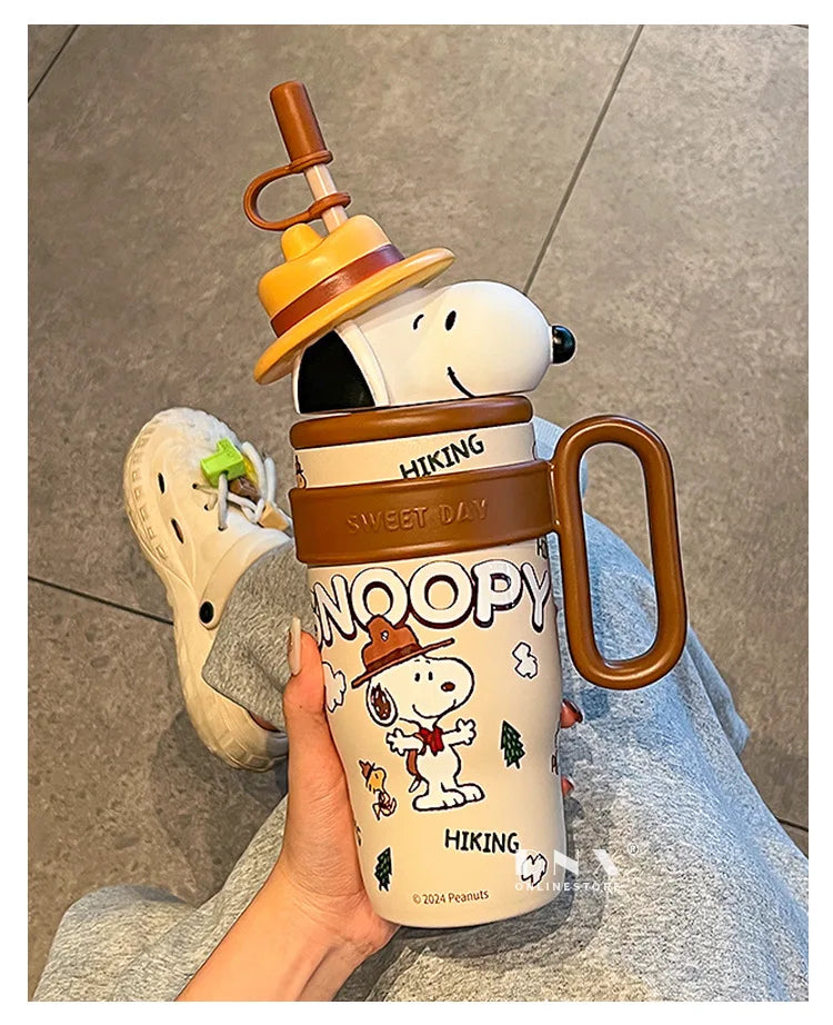 800ML Stainless Vacuum Insulated Bottle Snoopy Mug
