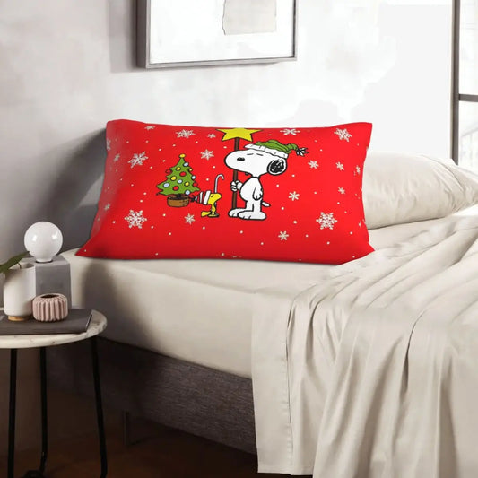 Cute Pillowcase 18in Square Red Snoopy Pillow