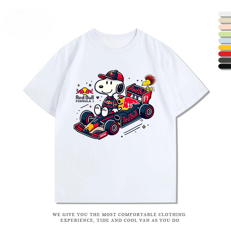 Disney Snoopy F1 Racing Womens T Shirt Snoopy Shirt