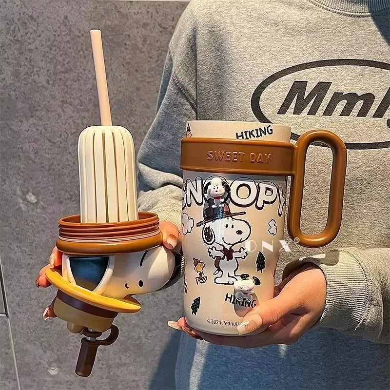800ml 304 Stainless Steel Insulated Cup Cartoon Snoopy Cup