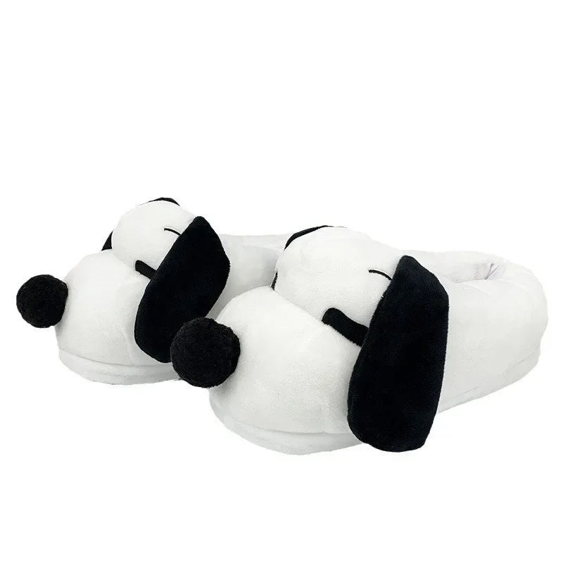 Comfy Winter Plush Slippers Cotton Snoopy Shoes
