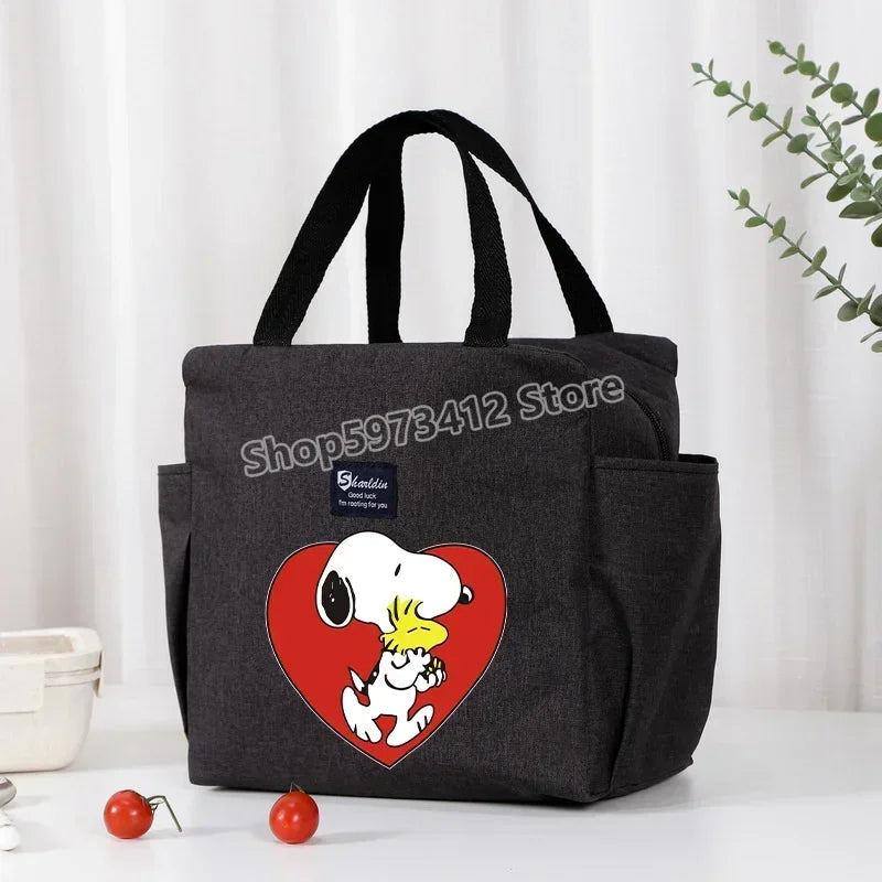 Snoopy Backpack Insulated Lunch Bag Bento Pack Ice Pack