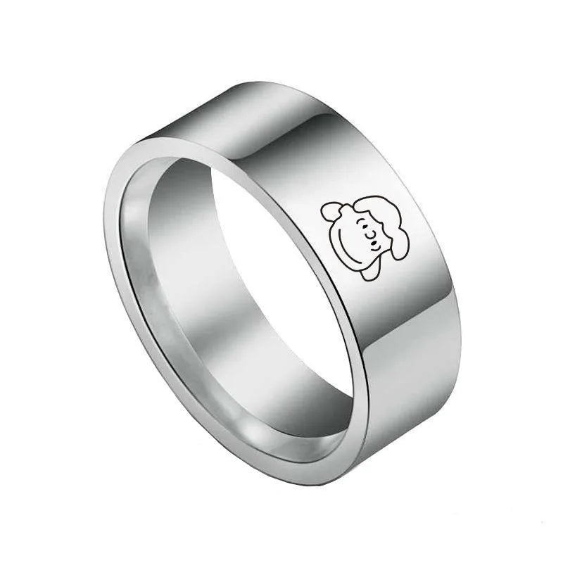 Titanium Alloy Ring Cartoon Gift Cute Snoopy Ring