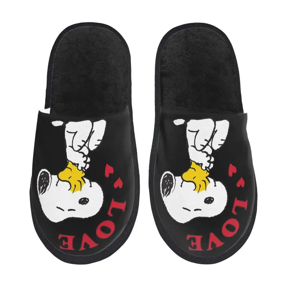 Custom Snoopys Collage Slippers for Bathroom Snoopy Slippers