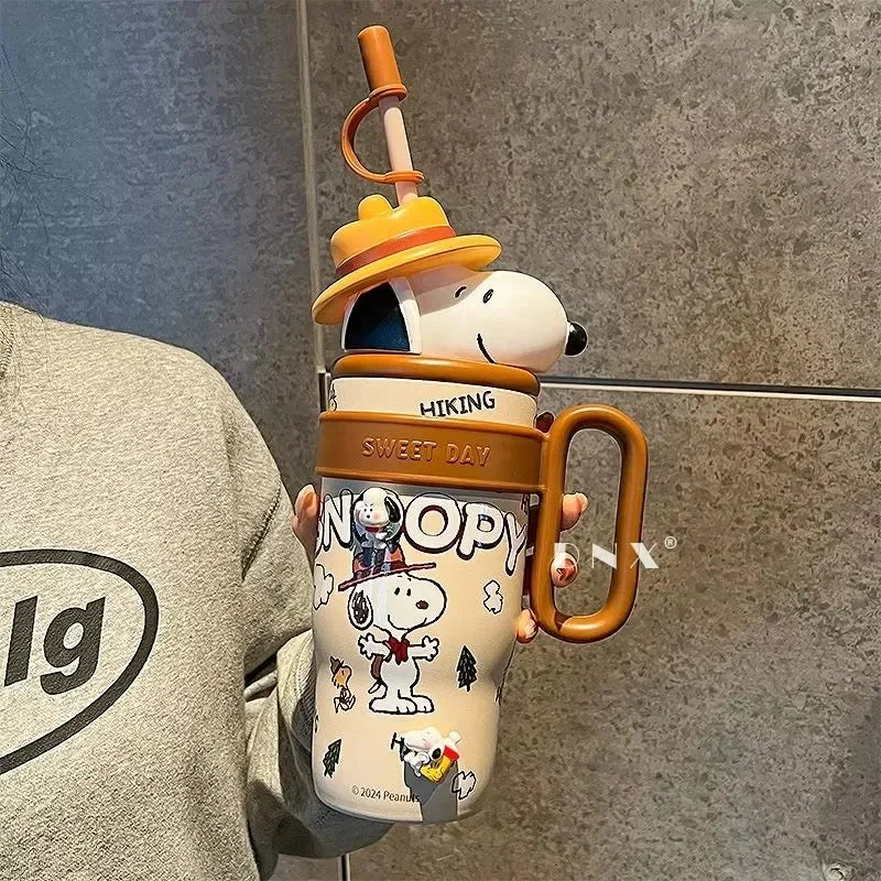 800ml 304 Stainless Steel Insulated Cup Cartoon Snoopy Cup