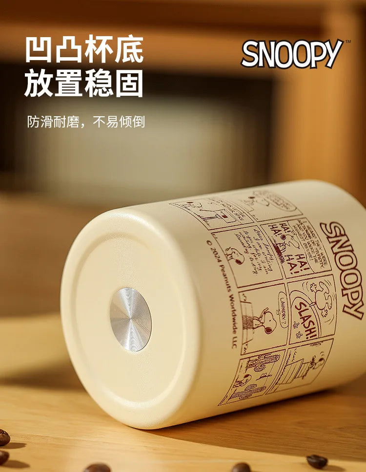350ml Thermos Cup Stainless Steel Portable Office Snoopy Cup