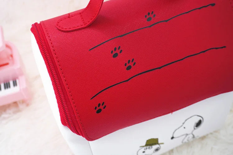 Snoopy Backpack Cosmetic Bag Cartoon House Car Shape Storage