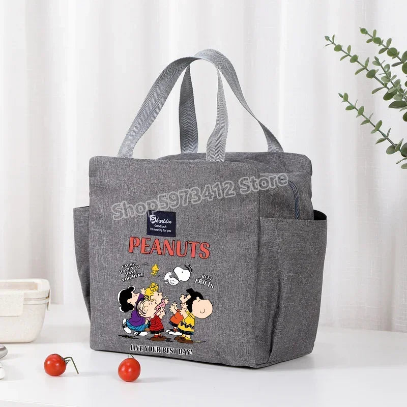 Snoopy Backpack Insulated Lunch Bag Bento Pack Ice Pack