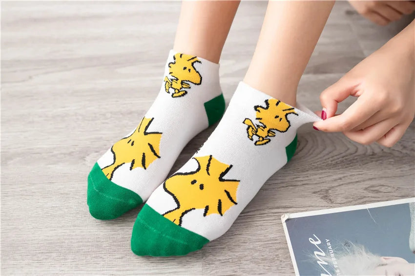 Low Tube Socks Women Men Cute Snoopy Socks