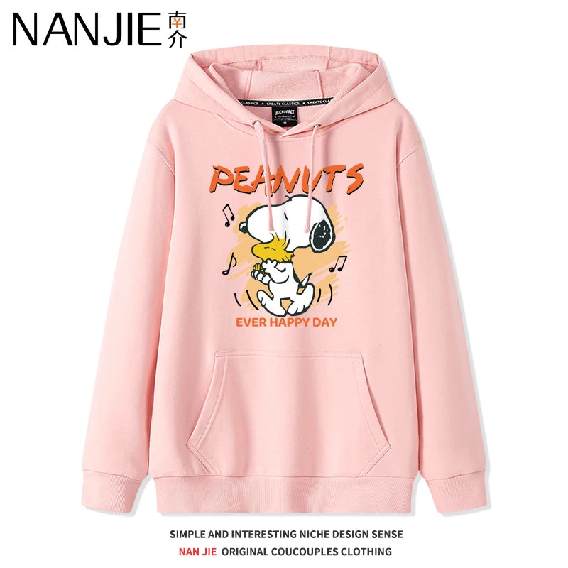 Velvet Hooded Sweatshirt Snoopy Stuffed Sweatshirt