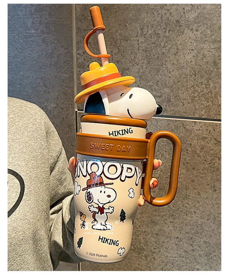 800ML Stainless Vacuum Insulated Bottle Snoopy Mug